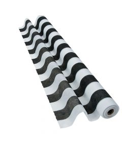 Black and White Striped Gossamer Roll