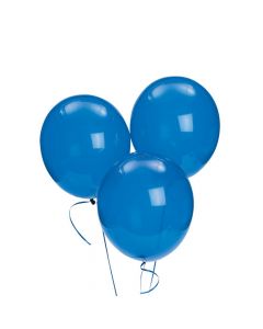 Blue 9" Latex Balloons