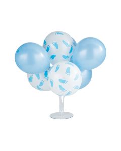 Blue Baby Shower Latex Balloon Bouquet Centerpieces