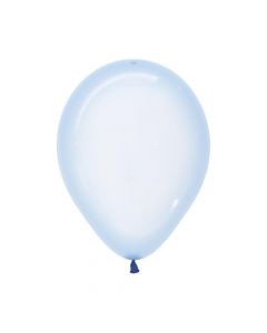 Blue Crystal Pastel Balloons 12cm