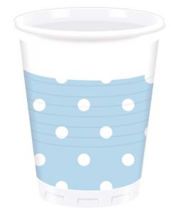 Blue Dots Plastic Cup