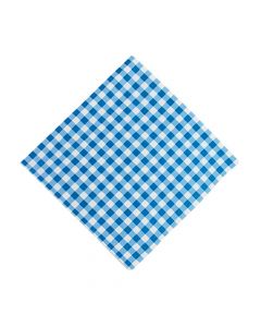 Blue Gingham Luncheon Napkins