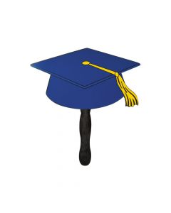 Blue Graduation Cap Fans