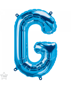 Blue Letter G Air Filled 41cm Foil Balloon