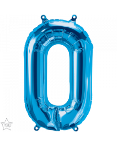 Blue Letter O Air Filled 41cm Foil Balloon