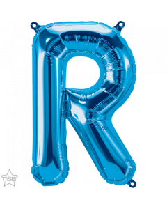 Blue Letter R Air Filled 41cm Foil Balloon
