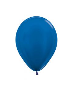 Blue Metallic Pearl Balloons 30cm
