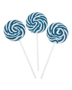 Blue Swirl Lollipops