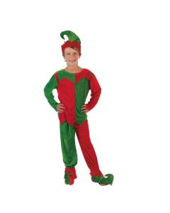 Boy's Velour Elf Costume - Small/Medium