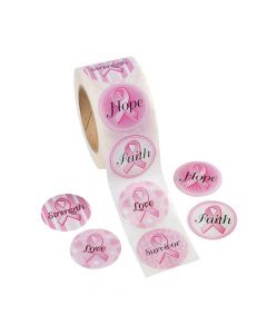 Breast Cancer Awareness Sticker Rolls