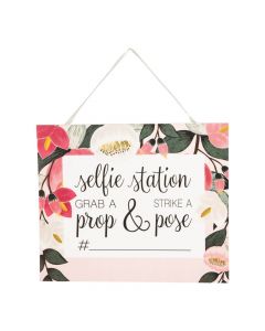 Bridal Selfie Station Sign with Easel