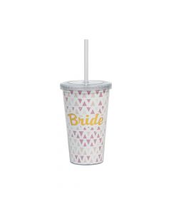 Bride Tumbler with Straw