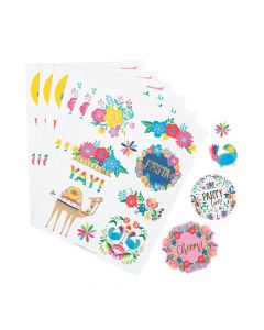 Bright Fiesta Floral Sticker Sheets