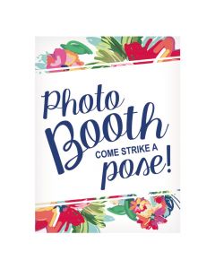 Bright Floral Photo Booth Sign