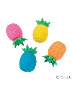 Bright Pineapple Erasers