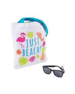 Bright Tropical Canvas Tote Bags