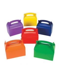 Brightly Colored Favor Boxes