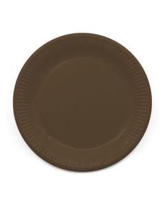 Brown Paper Plates Large 23cm - Eco Friendly