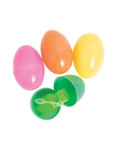 Bubble Bottle-Filled Plastic Easter Eggs