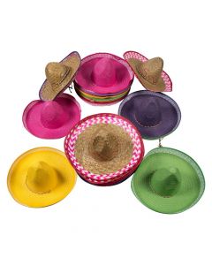 Bulk Assorted Color Sombreros