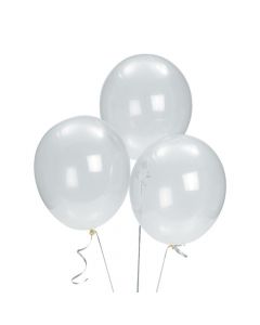 Bulk Diamond Clear 11" Latex Balloons