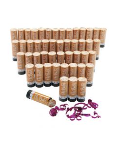 Bulk Oh Baby Pink Gender Reveal Confetti Poppers - 48 Pc.