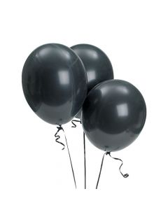 Bulk Onyx Black 11" Latex Balloons