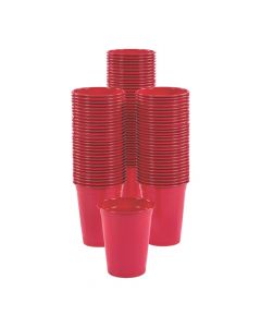 Bulk Red Plastic Cups - 100 Ct.