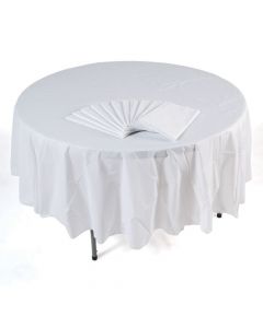 Bulk Red Round Tablecloths - 12 PC.