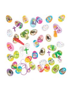 Bulk Religious Toy-Filled Easter Egg Assortment - 1000 Pcs.