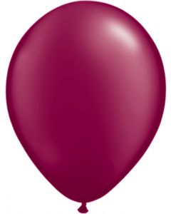 Burgundy 27cm Pearl Round Latex Balloon