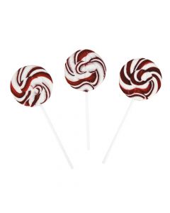 Burgundy Swirl Lollipops