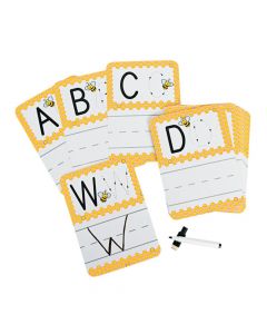 Busy Bee Dry Erase Alphabet Cards