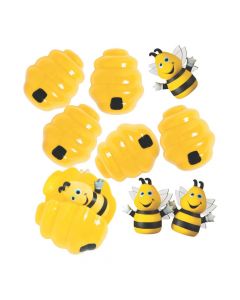 Busy Bee Finger Puppet-Filled Easter Eggs