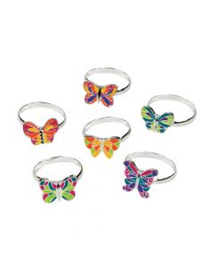 Butterfly Adjustable Rings