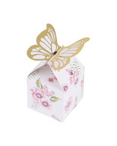 Butterfly Floral Favor Boxes