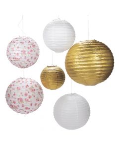 Butterfly Floral Hanging Paper Lanterns