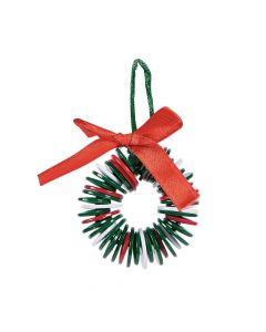 Button Wreath Christmas Ornament Craft Kit