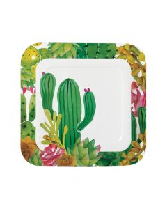 Cactus Party Paper Dinner Plates