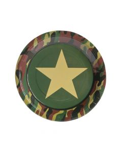 Camouflage Paper Dinner Plates
