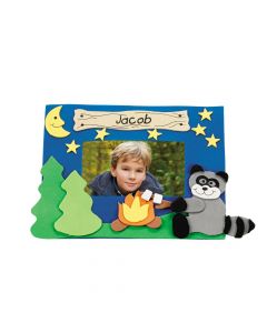 Camp Raccoon Picture Frame Magnet Craft Kit