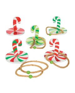 Candy Cane Ring Toss Game