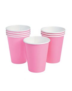 Candy Pink Paper Cups