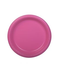 Candy Pink Plastic Dinner Plates