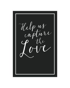 Capture the Love Wedding Hashtag Sign