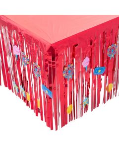 Carnival Table Skirt with Cutouts