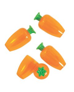Carrot Shaped Plastic Easter Eggs - 12 Pc.