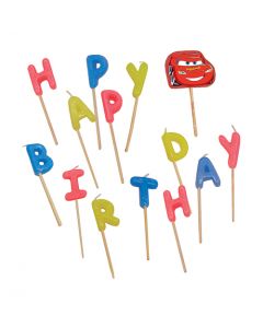 Cars 3 Party Favor Happy Birthday Toothpick Candles