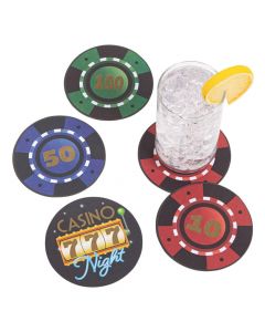 Casino Night Disposable Coasters