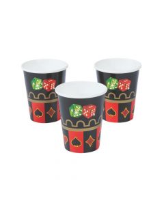 Casino Night Paper Cups